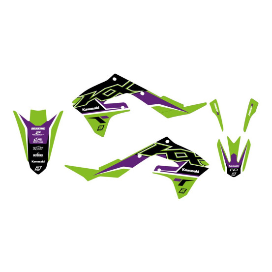 Kit déco BLACKBIRD Dream Graphic 5 Kawasaki 450 KXF 2019-2023