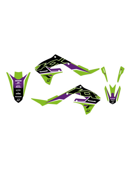 Kit déco BLACKBIRD Dream Graphic 5 Kawasaki 450 KXF 2019-2023