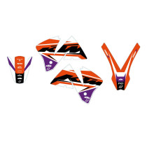 Kit déco BLACKBIRD Dream Graphic 5 KTM EXC 2001-2002