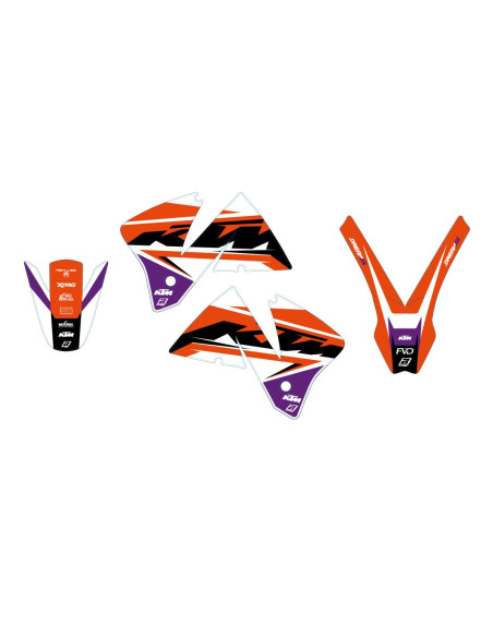 Kit déco BLACKBIRD Dream Graphic 5 KTM EXC 2001-2002
