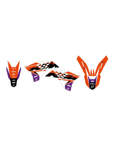Kit déco BLACKBIRD Dream Graphic 5 KTM SX 2007-2010