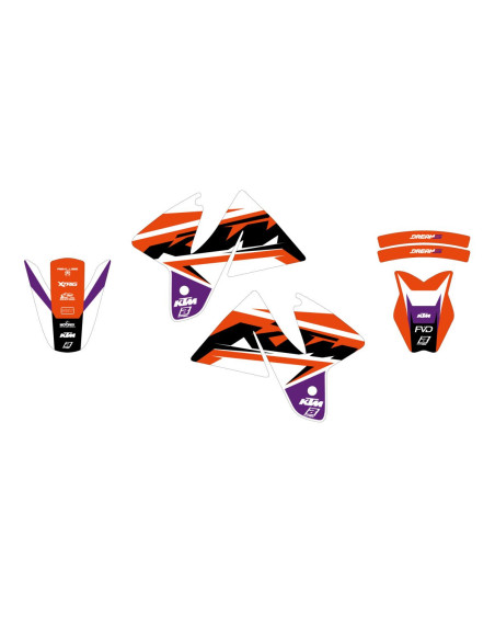 Kit déco BLACKBIRD Dream Graphic 5 KTM SX 1998-2000