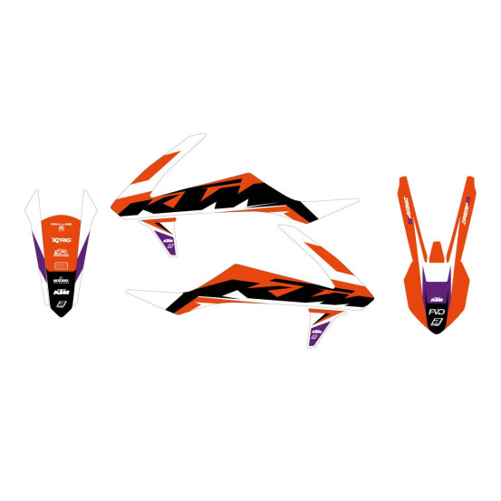 Kit déco BLACKBIRD Dream Graphic 5 KTM SX EXC 2016-2018
