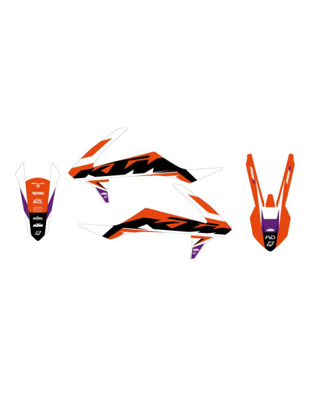 Kit déco BLACKBIRD Dream Graphic 5 KTM SX EXC 2016-2018