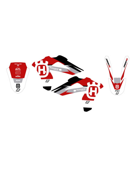 Kit déco BLACKBIRD Dream Graphic 5 Rouge Husqvarna 125 CR 2006-2008