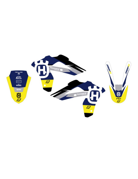 Kit déco BLACKBIRD Dream Graphic 5 Bleu Husqvarna 125 CR 2006-2008
