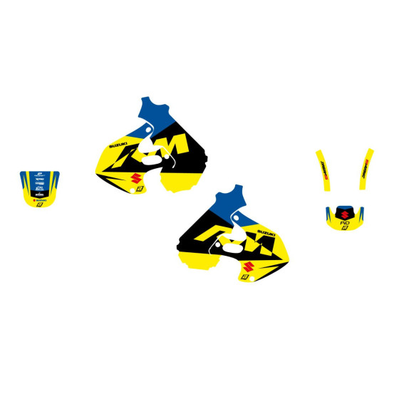 Kit déco BLACKBIRD Dream Graphic 5 Suzuki RM 1996-2000