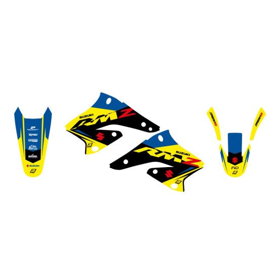 Kit déco BLACKBIRD Dream Graphic 5 Suzuki 250 RMZ 2004-2006