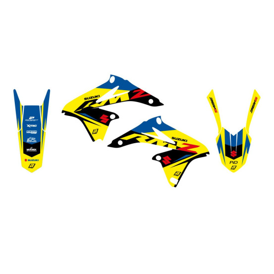 Kit déco BLACKBIRD Dream Graphic 5 Suzuki 250 RMZ 2010-2018