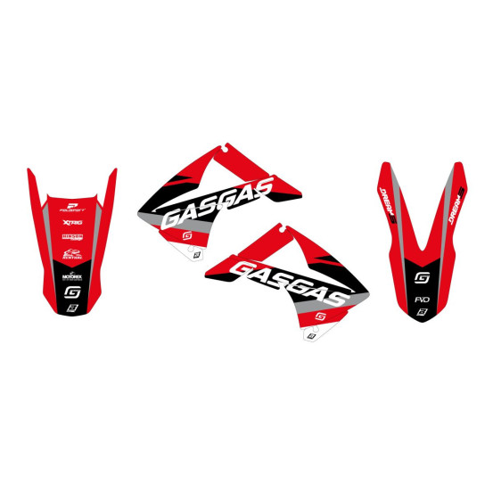 Kit déco BLACKBIRD Dream Graphic 5 Gas Gas EC ECF 2010-2011