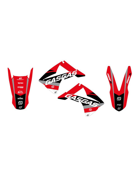 Kit déco BLACKBIRD Dream Graphic 5 Gas Gas EC ECF 2010-2011