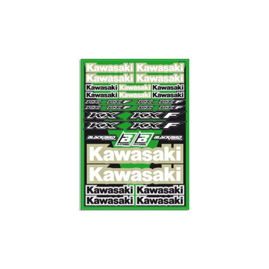 Planche Stickers Blackbird Kawasaki