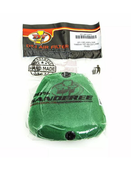 Filtre à air DT1 double mousse EVO huilé Yamaha 450 YZ F 2023 - 2026 / 250 YZ-F 2024-2026