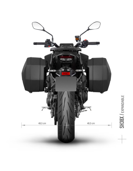 Supports valises latérales SHAD 3P System Yamaha MT09 2024-2025