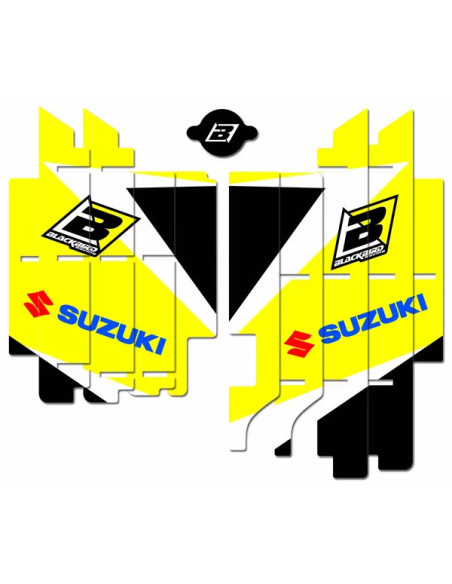 Kit déco grilles radiateurs BLACKBIRD Dream Graphic 4 Suzuki RM-Z 2019-2025