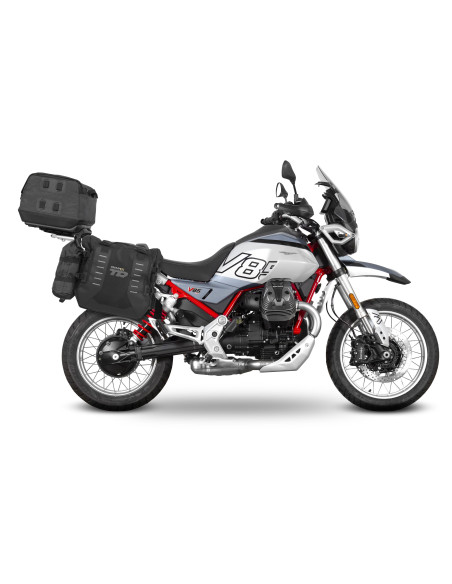Pack bagagerie complet SHAD Moto Guzzi V85 TT / Travel 2024-2025 Terra Noir Souple