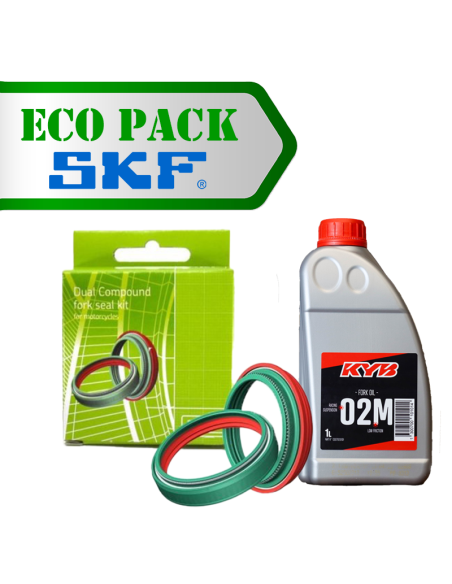 Eco pack SKF Dual 48mm KYB / 1 Litre Kayaba 02M