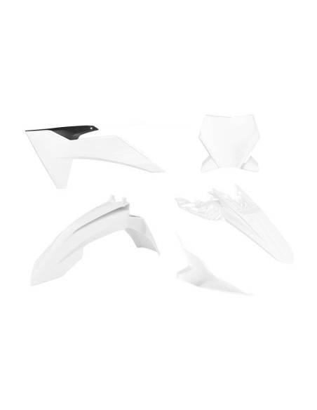 Kit plastiques Racetech - Blanc Noir - KTM 65 SX 2024