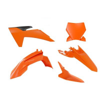 Kit plastiques Racetech - Orange Noir - KTM 65 SX 2024