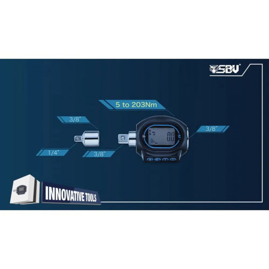 Adaptateur dynamométrique digital SBV TOOLS 4 - 203 Nm