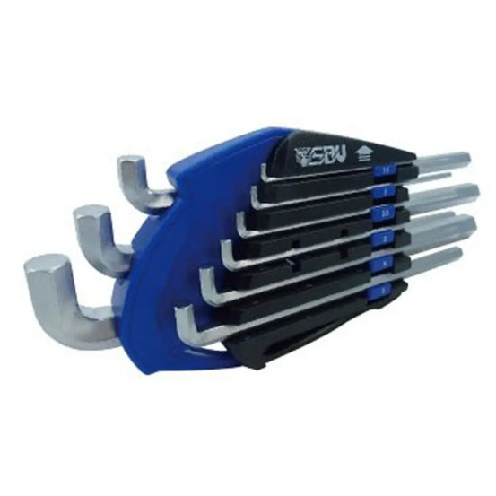 Clés Allen courtes SBV TOOLS - 9 pièces
