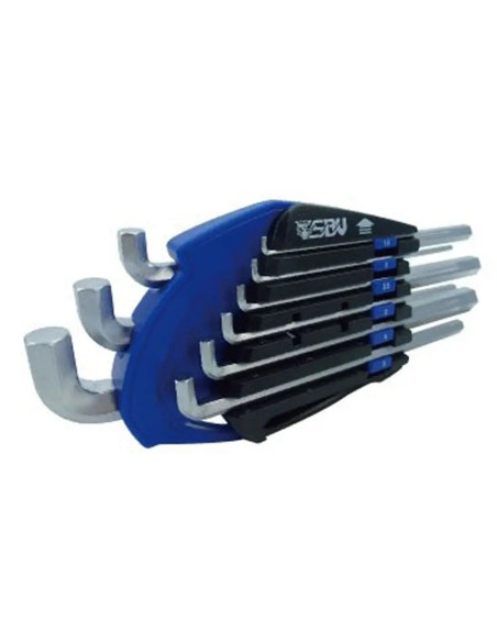 Clés Allen courtes SBV TOOLS - 9 pièces
