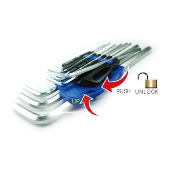 Clés extracteur Allen SBV TOOLS - 9 pièces