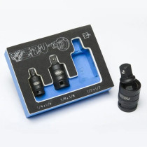 Set d'adaptateurs articulés douilles à choc SBV TOOLS - 1/4 - 3/8 - 1/2 - 3 pièces 2