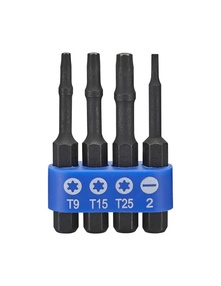 Set d'embouts T9 - T15 - T25 - plat  1/4 SBV TOOLS BMW