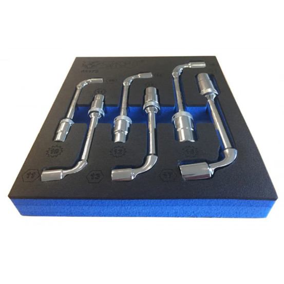 Set de clés à pipe cliquet SBV TOOLS 6 pièces