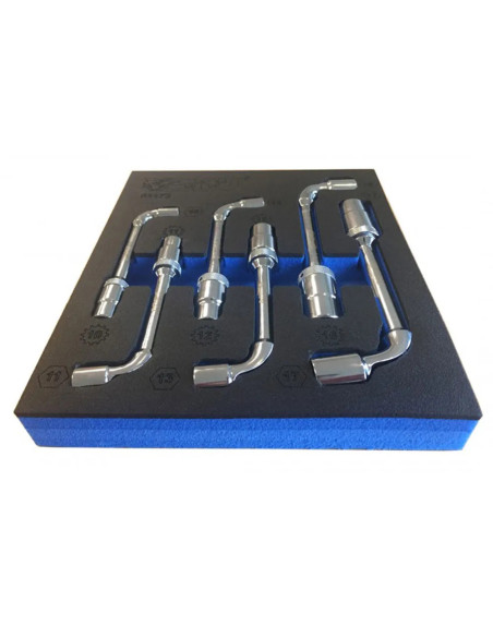 Set de clés à pipe cliquet SBV TOOLS 6 pièces