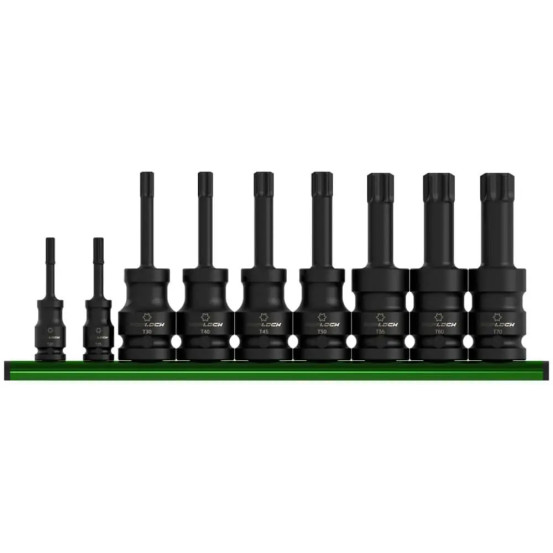 Set de douilles à choc étoile SBV TOOLS 9 pièces