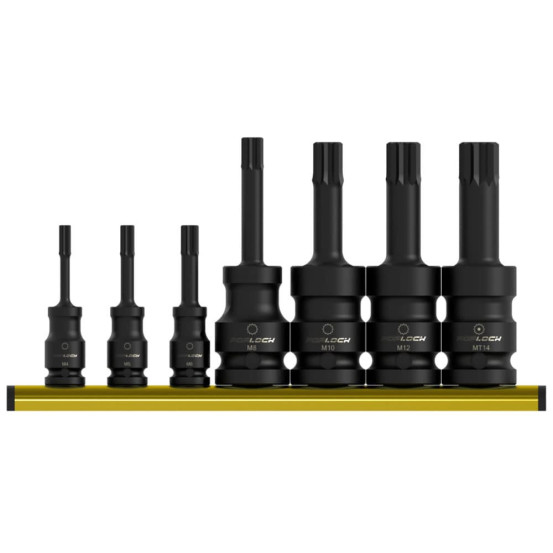 Set de douilles à choc XZN SBV TOOLS 7 pièces