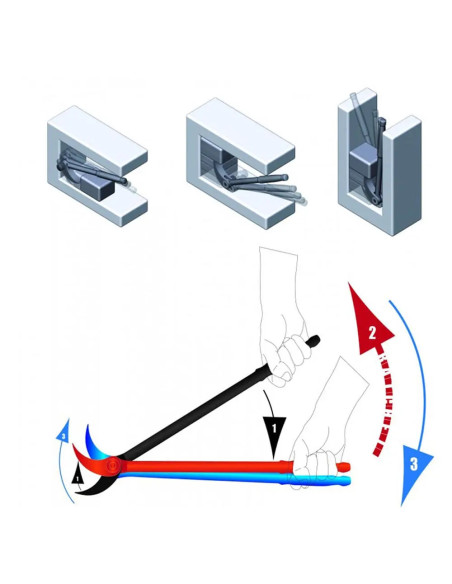 Set de pied de biche à cliquet SBV TOOLS - 3 pièces
