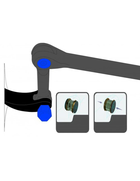 Set de pied de biche à cliquet SBV TOOLS - 3 pièces