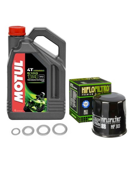 Pack vidange Motul 5100 10W40 + Filtre HF303