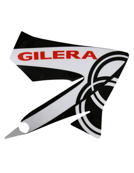 Autocollant / sticker / décor aile avant droit origine Piaggio 50 Gilera SMT / RCR après 2013 blanche