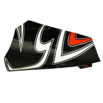 Autocollant / sticker / décor aile avant droit origine Piaggio Aprilia 50 / 125 RX / SX