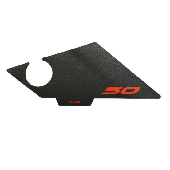 Autocollant / sticker / décor convoyeur gauche origine Aprilia 50 RX / SX 2006-2010