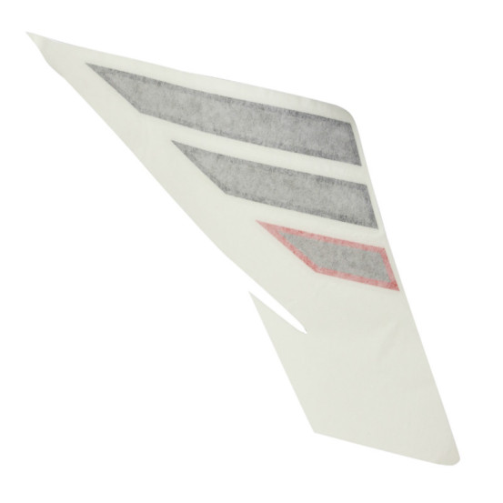 Autocollant / sticker / décor de flanc gauche origine Piaggio Aprilia 1200 caponord (vehicule gris)