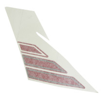 Autocollant / sticker / décor de flanc gauche origine Piaggio Aprilia 1200 caponord (vehicule rouge)