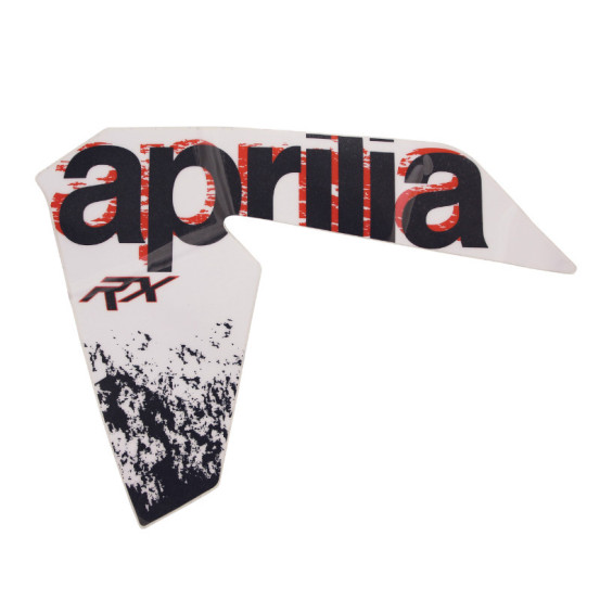 Autocollant / sticker / décor réservoir gauche origine Piaggio Aprilia 50 RX / SX après 2011