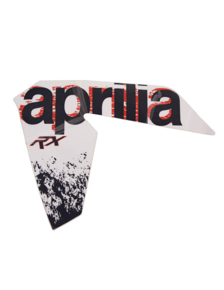Autocollant / sticker / décor réservoir gauche origine Piaggio Aprilia 50 RX / SX après 2011