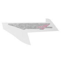 Autocollant / sticker / décor RS4 droit de queue arrière origine Piaggio 50 / 125 RS 2011-2016