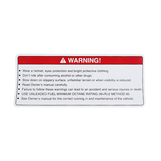 Autocollant / sticker / décor safety origine Piaggio