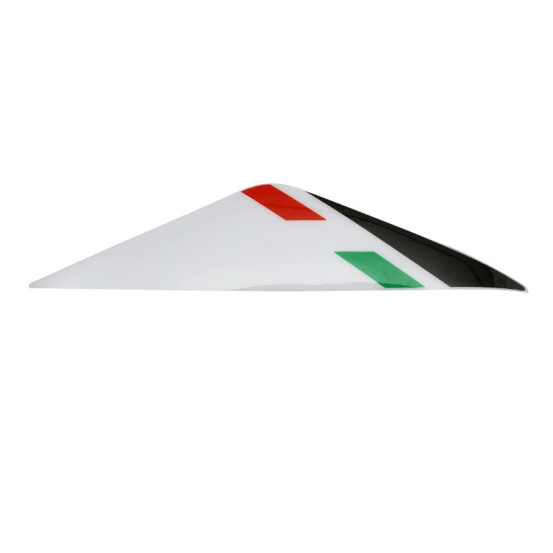 Autocollant / sticker / décor tête de fourche origine Piaggio 50 Gilera SMT / RCR après 2013 blanche