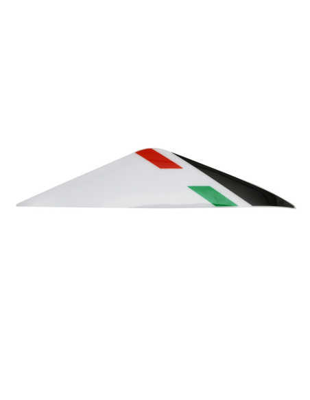Autocollant / sticker / décor tête de fourche origine Piaggio 50 Gilera SMT / RCR après 2013 blanche