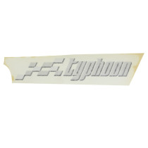 Autocollant / sticker / décor Typhoon aile arrière droit origine Piaggio 50 Typhoon 2006-2010