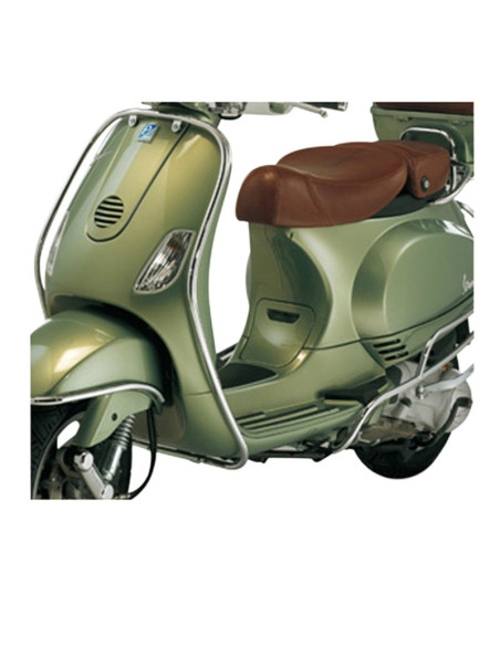 Barres de protection tablier avant chrome origine Piaggio 50 / 125 LX