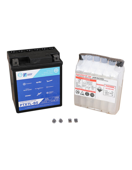 Batterie 12V 6AH PTX7L / BS origine Piaggio Liberty 50 / 125 I get 2015-2019